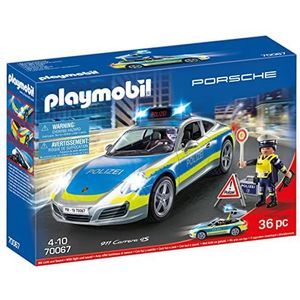 PLAYMOBIL 70067 City Action Porsche 911 Carrera 4S Polizei, bunt