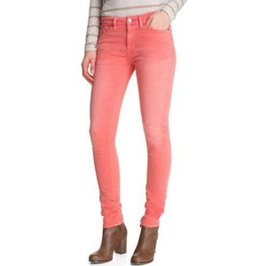 ESPRIT Damesjeans O8082 Skinny/Slim Fit (buis), normale tailleband, Rood (Peach Red 622), 31W / 32L