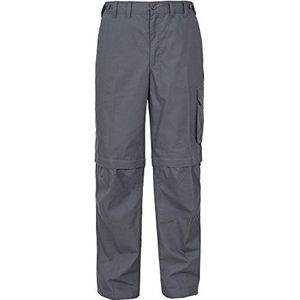 Trespass Mallik, Graphite, XXXL, waterafstotende broek met UV-bescherming en afneembare broekspijpen voor heren, XXX-Large / 3XL / 3X-Large, grijs
