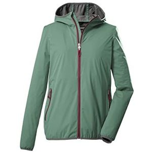 killtec Women's 2-laags functioneel jack/outdoorjack met capuchon, opvouwbaar KOS 61 WMN JCKT, pistachio, 48, 39175-000