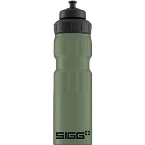 SIGG WMB Sports Leaf Green Touch Sport drinkfles (0,75 l), vrij van schadelijke stoffen en lekvrije drinkfles, vederlichte drinkfles van aluminium