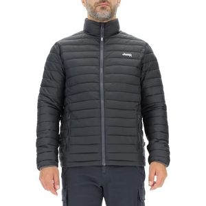 Jeep J J23w Donsjack voor heren, met ritszakken, kleine print, J23w jas voor heren