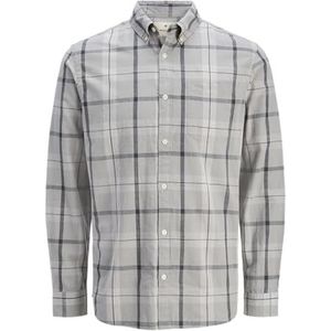 Jprblubrook Slub Check L/S Shirt, India-inkt, M