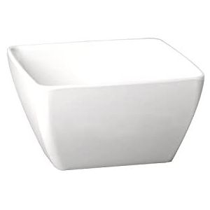 APS 79002 Schaal Friendly Bowl, wit, gemaakt van gebruikt plastic, 100% milieuvriendelijk, 12,5 x 12,5 x 6,5 cm