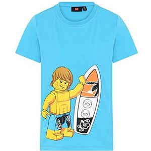 LEGO Jungen T-Shirt Surfen LWTaylor 311, 593 Helder Blauw, 134
