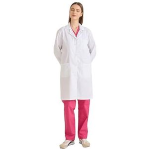 MISEMIYA - Laboratoriumjas voor dames - witte laboratoriumjas voor dames - medische badjas voor dames - laboratoriumjas voor dames 8166, Wit, XL