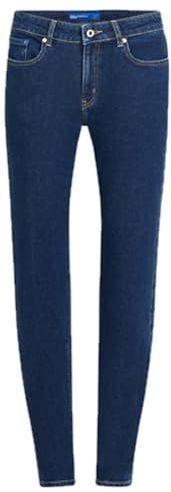 Karl Lagerfeld - Jeans - Blauw - Mid Rise Slim Denim Slim Leg