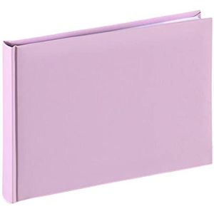 Hama Fotoalbum 24x17 cm (fotoboek met 36 witte pagina's, album met pergamijnscheidingsbladen, fotoalbum om zelf vorm te geven en te plakken) roze pastel