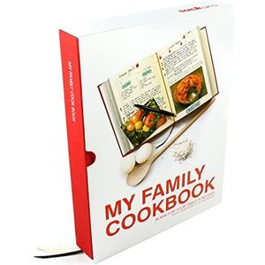 SUCK UK Receptenboek voor je eigen recepten, mijn familiekookboek, receptenboek van karton, gepersonaliseerd voedseldagboek en scrapbook