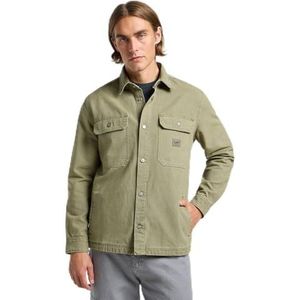 Overhemd - WORKWEAR OVERSHIRT - Denim - Effen - Lange Mouw