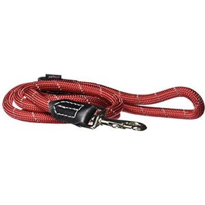 Reflecterende Touw Hond Controle Riem voor Grote Honden, 5/8 ""breed, 6' lang, Rood
