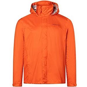 Marmot Heren PreCip Eco Jacket, Waterdicht regenjack, winddichte regenjas, ademend; opvouwbaar hardshell windjack, ideaal voor fiets- en wandeltochten, Red Sun, L