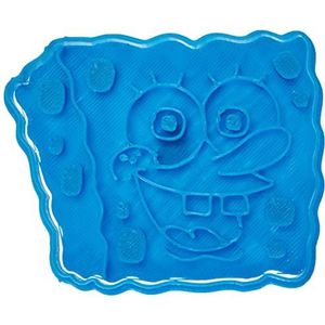 Spongebob sponskop cuticuter uitsteekvorm, blauw, 8 x 7 x 1,5 cm