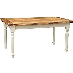 Biscottini Massief houten tafel 160x90x80 cm | Extending dining table Made in Italy | Wooden side table | Houten keukentafel