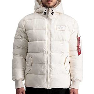 Alpha Industries Hooded Puffer Alpha FD voor heren Jet Stream White L