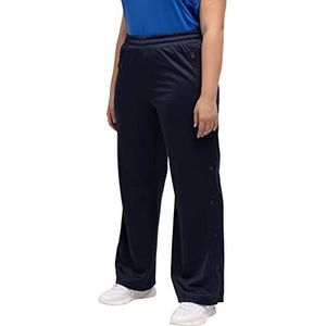 Ulla Popken Dames drukknopen joggingbroek, marine, 46/48, marineblauw, 46/48 NL