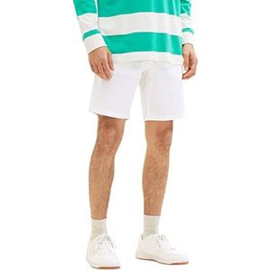TOM TAILOR Uomini bermuda shorts 1035044, 20000 - White, 34