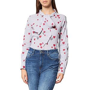 Love Moschino Vrouwen Shirt, Rig.AZZ+CUO.RED, 38