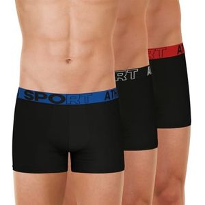 Athena - Boxershorts - Zwart - Microvezel - Set van 3