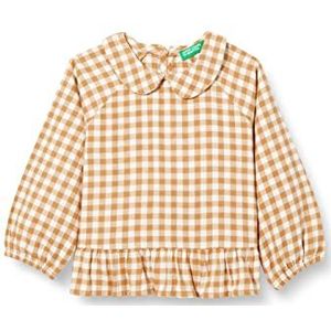 United Colors of Benetton Shirt 5RUPGQ00M, wit bruin 901, XS voor meisjes