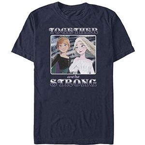 Disney Frozen 2 - Stronger Together Unisex Crew neck T-Shirt Navy blue 2XL