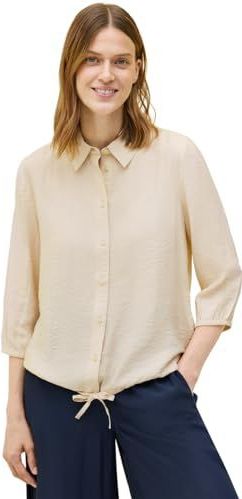 Cecil - Overhemdblouse - Beige - Dames - 3/4 Mouwen