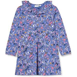 Noa Noa miniature Girl's LaikaNNM Dress, Print Blauw/Rose, 134, Print blauw/roze, 134 cm