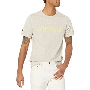 Kimoa Eco Streaky Lino T-shirt, beige, XXL, uniseks, volwassenen