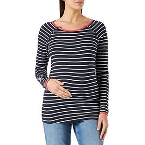 ESPRIT Maternity Dames Nursing Long Sleeve Stripe T-Shirt, Night Sky Blue - 485, 40
