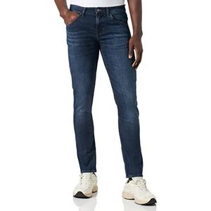7 For All Mankind Slim Slim Tapered Stretch Tek Explorer Jeans voor heren, Donkerblauw, 28