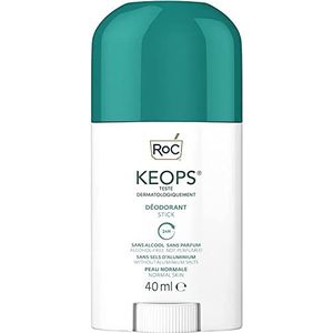 RoC - KEOPS Deodorantstick - werkzaamheid 24 uur - zonder alcohol, parfum en aluminiumzouten - alle huidtypes - 40 ml