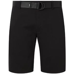 Calvin Klein Heren moderne twill slanke korte riem shorts, Ck zwart, 40W, zwart., 50