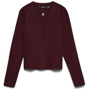 VERO MODA Vmmarina Ls O-Neck Cardigan Boo, Winetasting, XL