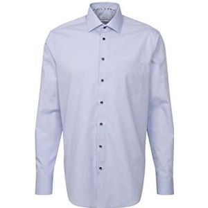 Seidensticker Men's Regular Fit shirt met lange mouwen, lichtblauw, 44, lichtblauw, 44