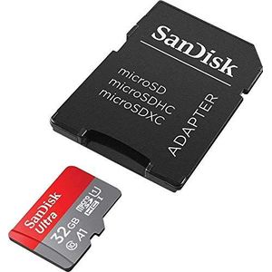 SanDisk Ultra 32 GB Micro SDHC Geheugenkaart voor Actie Camera Smart Phone & Drones met A1 App Prestaties tot 98 MB/s Class10, U1
