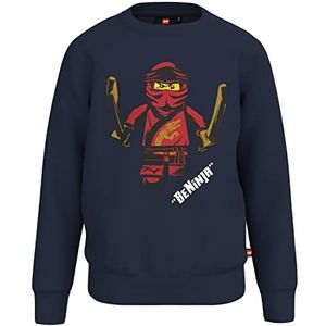 LEGO Jongen Ninjago Jungen Sweatshirt Pullover LWStorm 101, 590 Dark Navy, 92