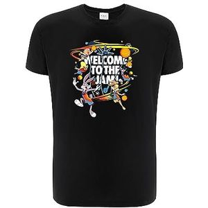 ERT GROUP Origineel en officieel gelicentieerd door Looney Tunes zwart heren T-shirt, Space Jam 003-patroon, eenzijdige print, maat L, Space Jam 003 Zwart, L