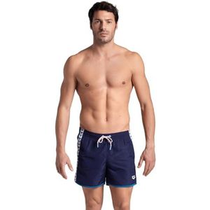 ARENA Team Stripe Beach Shorts voor heren, marineblauw Cosmo-wit, L
