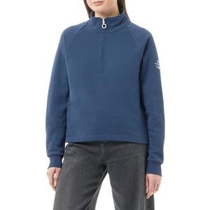 boundry Dames Sweatshirt-Troyer 35425511-BO02, Marine, XS, marineblauw, XS