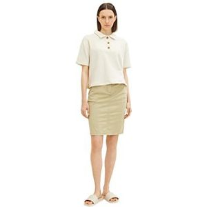 TOM TAILOR Dames Basic rok met riem 1031395, 28725 - Light Moderate Olive, 46