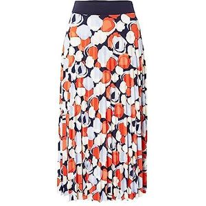 TOM TAILOR Dames Midi Rok 1035238, 31116 - Navy Flower Design, 46