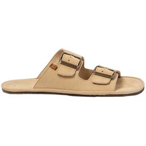 El Naturalista N5682 Bare sandalen, plat, uniseks, voor volwassenen, Crème, 36 EU
