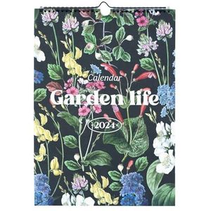 Kokonote A3 Kalender 2024 Garden Life - Wandkalender 12 maanden - Familiekalender - 29,7x42 cm