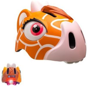 Fietshelm voor kinderen | Bruine Giraffe | Crazy Safety | EN1078 Gecertificeerd