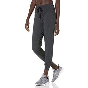 Amazon Essentials Brushed Tech Stretch Jogger Pant, Zwart Spacedye, Medium