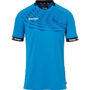 Kempa Wave 26 Shirt voor jongens, sportshirt, korte mouwen, functioneel shirt, handbal, gym, fitness shirt