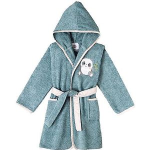 Blauwe badjas voor kinderen, 100% katoen, maat: 2-4 jaar