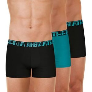 Athéna Micro ondergoed voor heren, zwart/meer/zwart, 3XL