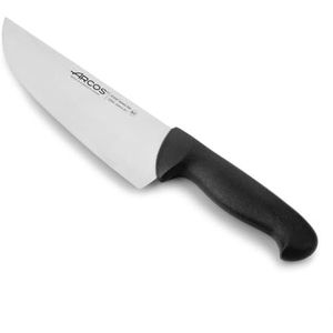 Arcos Serie 2900 - slagermes steakmes - lemmet nitrum roestvrij staal 200 mm - handvat polypropyleen kleur zwart