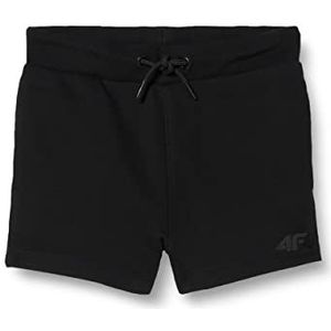 4F JUNIOR CAS Kindershorts, Diepzwart, 134